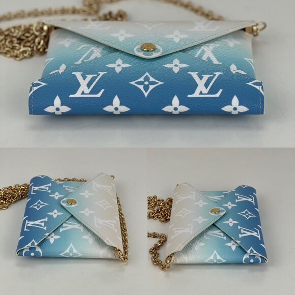 LOUIS VUITTON Kirigami Pool Blue Pochette Medium Clutch - Picture 5 of 11